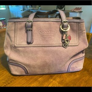 Lavender Suede Coach Limited Edition Bag!